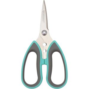 imageWestcott AllPurpose Kitchen Shears Pink with Gold Blades  Durable Kitchen Shears with PrecisionGround Blades for Easy Cutting and Meal Prep  9InchHerb Snips  65Inch