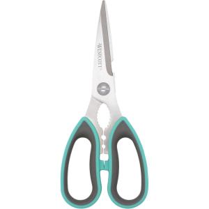 imageWestcott AllPurpose Kitchen Shears Pink with Gold Blades  Durable Kitchen Shears with PrecisionGround Blades for Easy Cutting and Meal Prep  9InchKitchen Shears  85Inch