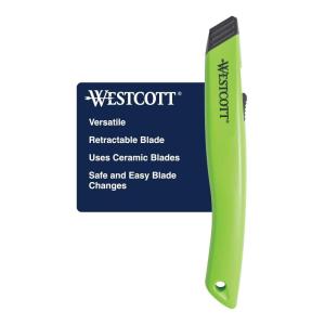 imageWestcott Box Cutter Safety Ceramic Utility Knife 2Pack1 Count Pack of 1
