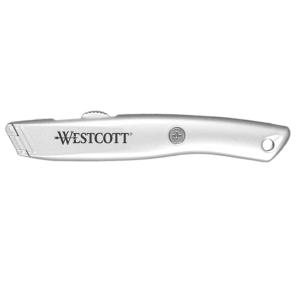 imageWestcott Box Cutter Safety Ceramic Utility Knife 2PackAluminum 1Pack