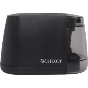 imageWestcott iPoint Duo DualPowered Battery ampamp Electric Pencil Sharpener BlueBlack