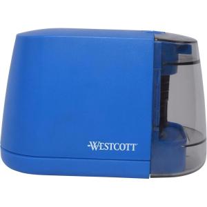 imageWestcott iPoint Duo DualPowered Battery ampamp Electric Pencil Sharpener BlueBlue