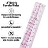 imageWestcott 10thsMetric Beveled Ruler 12Inch30cm B65 Clear1 Count Pack of 1