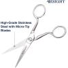 imageWestcott 4in Forged Paper and Fabric Scissors Precision Scissors for Embroidery Detail Sewing and Crafts6Inch