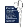 imageWestcott 4in Forged Paper and Fabric Scissors Precision Scissors for Embroidery Detail Sewing and Crafts8Inch Bent