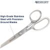imageWestcott 4in Forged Paper and Fabric Scissors Precision Scissors for Embroidery Detail Sewing and Crafts8Inch Straight