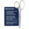 imageWestcott 4in Forged Paper and Fabric Scissors Precision Scissors for Embroidery Detail Sewing and Crafts8Inch Straight