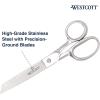 imageWestcott 4in Forged Paper and Fabric Scissors Precision Scissors for Embroidery Detail Sewing and Crafts9Inch