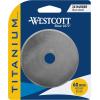 imageWestcott 60MM Rotary Replacement Blade Titanium Bonded Handheld Fabric Trimmer Arts and Crafts Sewing and Quilting Tools60MM Replacement Blade