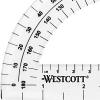 imageWestcott 6Inch Plastic 180 Degree Protractor Clear
