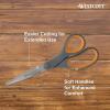 imageWestcott 8Inch Titanium Bonded Straight Scissors Soft Handle GrayYellow 4Pack6Pack