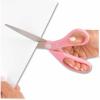 imageWestcott 8quot All Purpose Value Stainless Steel Straight Scissors RedPink Ribbon  1Pack