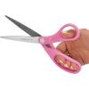 imageWestcott 8quot All Purpose Value Stainless Steel Straight Scissors RedPink Ribbon  1Pack