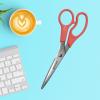 imageWestcott 8quot All Purpose Value Stainless Steel Straight Scissors RedRed  1Pack