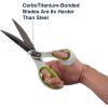 imageWestcott 9Inch CarboTitanium Heavy Duty Fabric Scissors with Soft Bent Handle and Serrated Blade Ideal for Sewing Crafting and Utility Fabrics9 Serrated