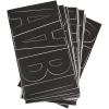 imageWestcott LetterCraft Permanent Vinyl Lettering Franklin Gothic 6Inch White 15865Black