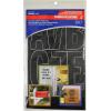 imageWestcott LetterCraft Permanent Vinyl Lettering Franklin Gothic 6Inch White 15865Black