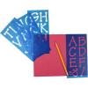 imageWestcott LetterCraft Stencil Helvetica Font 2Inch Characters 15841Spot Font