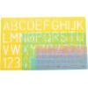 imageWestcott Lettercraft Plastic Lettering Guide Set Color Varies Set of 4 02145