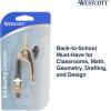 imageWestcott Metal Ball Bearing Compass with Pencil Nickel Plated 12201Ball Bearing
