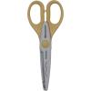 imageWestcott Pinking Shears for Fabric Cutting 95quot TitaniumBonded ZigZag Edge Soft Handle Scissors with Bent Handle for Crafting Sewing QuiltingPaper Edgers Scissors