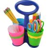 imageWestcott School Scissor Caddy and 5Inch Blunt Safety Scissors for Kids Back to School Classroom Supplies Assorted 24 Pack 14756Caddy Only