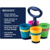 imageWestcott School Scissor Caddy and 5Inch Blunt Safety Scissors for Kids Back to School Classroom Supplies Assorted 24 Pack 14756Caddy Only
