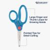 imageWestcott School Scissor Caddy and 5Inch Pointed Safety Scissors for Kids Back to School Classroom Supplies Assorted 24 Pack 14755