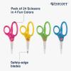 imageWestcott School Scissor Caddy and 5Inch Pointed Safety Scissors for Kids Back to School Classroom Supplies Assorted 24 Pack 14755