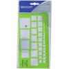 imageWestcott T828 Technical Squares Drawing and Drafting Template Plastic Template Tool GreenBox of 12