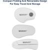 imageWestcott Travel Safe TitaniumBonded Mini Folding Scissors for Fabric and Paper TSA Compliant and Portable for Crafting Sewing Supplies ampamp More3Piece Travel Set