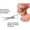 imageWestcott Travel Safe TitaniumBonded Mini Folding Scissors for Fabric and Paper TSA Compliant and Portable for Crafting Sewing Supplies ampamp More4 Embroidery Scissors