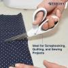 imageWestcott Travel Safe TitaniumBonded Mini Folding Scissors for Fabric and Paper TSA Compliant and Portable for Crafting Sewing Supplies ampamp More8 Crafting Scissors Bent