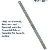imageWestcott ZC24 Zero Center Stainless Steel Metal Ruler with NonSlip Cork Base 24 in