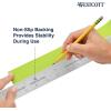 imageWestcott ZC24 Zero Center Stainless Steel Metal Ruler with NonSlip Cork Base 24 in