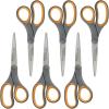 imageWestcott 8Inch Titanium Bonded Straight Scissors Soft Handle GrayYellow 4Pack6Pack