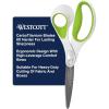 imageWestcott 9Inch CarboTitanium Heavy Duty Fabric Scissors with Soft Bent Handle and Serrated Blade Ideal for Sewing Crafting and Utility Fabrics8 Straight