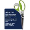 imageWestcott 9Inch CarboTitanium Heavy Duty Fabric Scissors with Soft Bent Handle and Serrated Blade Ideal for Sewing Crafting and Utility Fabrics9 Serrated