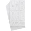imageWestcott LetterCraft Permanent Vinyl Lettering Franklin Gothic 6Inch White 15865White