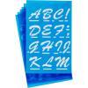 imageWestcott LetterCraft Stencil Helvetica Font 2Inch Characters 15841Brush Font
