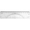 imageWestcott Protractor Ruler 6quot 10ths 50ths Transparent W37