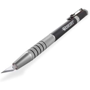 imageWestcott 16963 PenStyle Retractable CarboTitanium Bonded Hobby Knife Silver