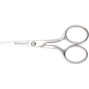 imageWestcott 4in Forged Paper and Fabric Scissors Precision Scissors for Embroidery Detail Sewing and Crafts4Inch