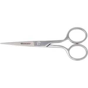 imageWestcott 4in Forged Paper and Fabric Scissors Precision Scissors for Embroidery Detail Sewing and Crafts5Inch