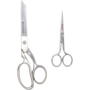imageWestcott 4in Forged Paper and Fabric Scissors Precision Scissors for Embroidery Detail Sewing and Crafts8Inch  5Inch