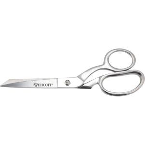 imageWestcott 4in Forged Paper and Fabric Scissors Precision Scissors for Embroidery Detail Sewing and Crafts8Inch Bent