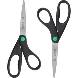 imageWestcott 8quot All Purpose Value Stainless Steel Straight Scissors RedBlack  2Pack