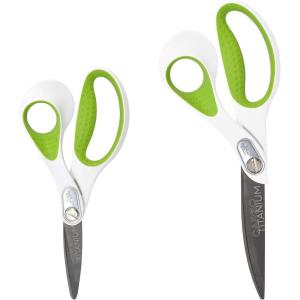 imageWestcott 9Inch CarboTitanium Heavy Duty Fabric Scissors with Soft Bent Handle and Serrated Blade Ideal for Sewing Crafting and Utility Fabrics7  9 Combo