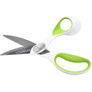 imageWestcott 9Inch CarboTitanium Heavy Duty Fabric Scissors with Soft Bent Handle and Serrated Blade Ideal for Sewing Crafting and Utility Fabrics8 Bent