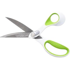 imageWestcott 9Inch CarboTitanium Heavy Duty Fabric Scissors with Soft Bent Handle and Serrated Blade Ideal for Sewing Crafting and Utility Fabrics9 Bent